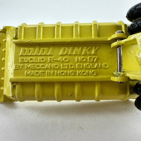 Mini Dinky Euclid R-40 No 87 Meccano Yellow Dump Truck - Picture 4 of 4